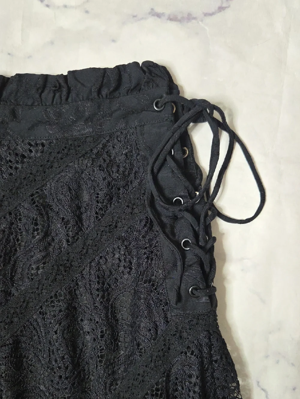 For Love And Lemons Danielle Midi Half Slip Lace Skirt - Picture 4 of 9